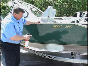 Aluminum Boat Cleaned