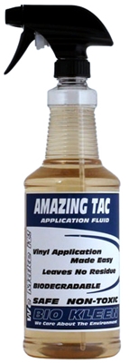 Amazing Tac - Vinyl Application Fluid decal application tac, vinyl application tac, vinyl adhesive, decal adhesive
