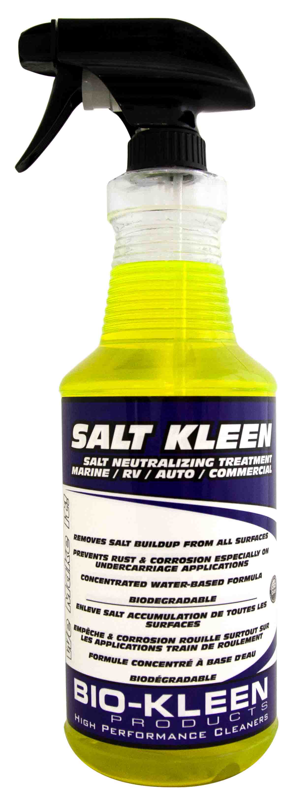 Salt Kleen - Salt Neutralizer Salt Neutralizer, How to Remove Salt Deposits, How to Remove Salt build up, Bio-Kleen Salt Kleen, non toxic salt remover, snowmobile salt remover, truck salt remover, road salt remover, road salt build up remover, biodegradable road salt remover, biodegradable road salt neutralizer